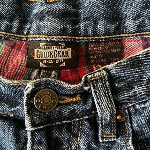 EXCELLENT CONDITION GUIDE GEAR VINTAGE PLAID FLANNEL-LINED HEAVY MOM JEAN SIZE 8 - Picture 3 of 8